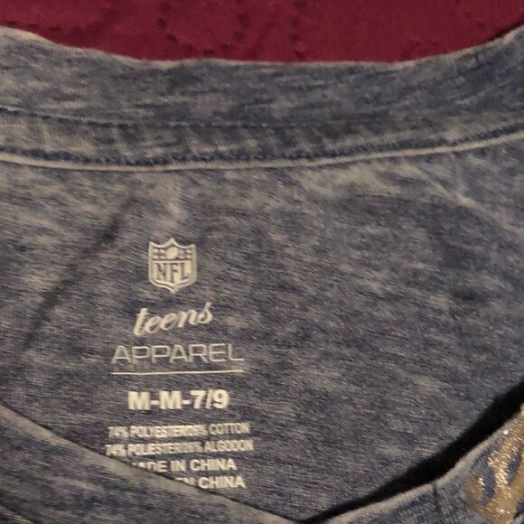 NWOT Colts Ladies/Jrs Retro 3/4 Sleeve T-shirt XL - Picture 2 of 2